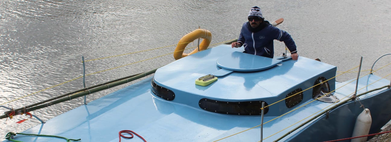 Joachim Monvoisin, L'Ingénue — boat-sculpture